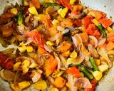 A picture of step 6 of Masala puri.