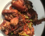A picture of step 2 of Pepper chicken.