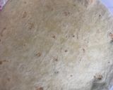 A picture of step 3 of Tortilla chicken wrap.