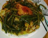A picture of step 4 of Chicken Breast with Beans and Carrot, Cucumber, and Orange Salad.