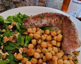 Foto del paso 5 de la receta: Butifarra asada con garbanzos salteados