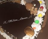 صورة لخطوة 2 من وصفة 🍫🖤كيكة على شكل قلب بدون قالب 🍫🖤