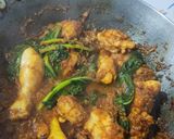 A picture of step 12 of Kashmiri kadam Saag Chicken.