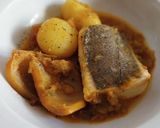 Foto del paso 15 de la receta: Merluza y sepia en salsa con patatas