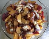 Une image de l'étape 7 de Salade de fruits du jardin (pommes raisins prunes poires pêches).