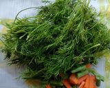 A picture of step 1 of Dill Pulao.