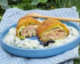 Töltött, rántott cukkinitekercs (vegán) recept fázis 8 fotója