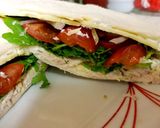 A picture of step 4 of My Roast Chicken Sandwich. ☺️.