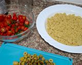 A picture of step 5 of Quinoa Mediterranean Salad.