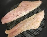 A picture of step 6 of Red fish Smørrebrød med Agurksalat (cucumber salad).