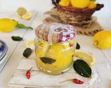 A picture of step 5 of Preserved Lemons.