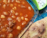 عکس مرحله 3 از دستور خوراک لوبیا و نخود با گوشت چرخ کرده