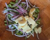 Foto del paso 1 de la receta: Ensalada de ejotes, tomates y palmitos