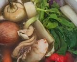 Csirke aprólékból, lestyános húsleves recept fázis 1 fotója
