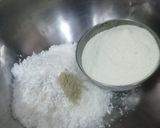 A picture of step 1 of Coconut Rolls.
