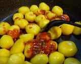عکس مرحله 5 از دستور سیب زمینی مخصوص با ژامبون و قارچ