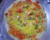 A picture of step 2 of Cheese Brust Masala Papad.