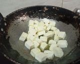 A picture of step 1 of Dhaba style matar paneer.