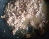 A picture of step 3 of Irish potato sauce.