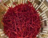 A picture of step 2 of Kada prashad (wholewheat flour halwa).