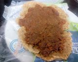 A picture of step 5 of Gajar halwa swiss roll.