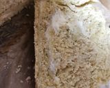 A picture of step 8 of Alfredo stuffed Garlic Bread. 😘.