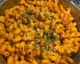 A picture of step 11 of Makhani pasta.