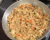 A picture of step 9 of Chinese fried rice.