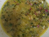 Colchón de papas con salsa de verdeo