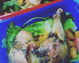Gambar langkah 5 resipi Ayam Bakar & Salad.