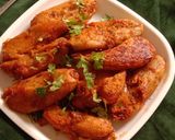लहसुनी मसाला अरबी (lehsuni masala arbi recipe in Hindi) रेसिपी चरण 6 फोटो