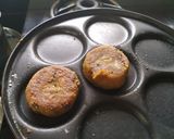 A picture of step 7 of Noodle Burger with Aloo Tikki.