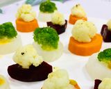 Hình bước làm 3 của món Trang Trí 🌼🍀: Rau Củ luộc ngủ sắc - sốt bơ mặn