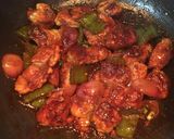 A picture of step 9 of Chilli Chicken (dry).