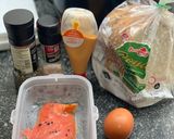 A picture of step 1 of Smoked salmon toast with radish salad and healthy side dish.
