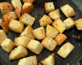 A picture of step 3 of Herbed croutons.
