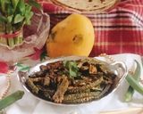 A picture of step 6 of Bhindi Fry (crispy bhindi rava fry).