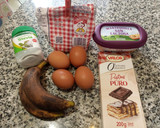 Foto del paso 1 de la receta: Bizcocho de chocolate y plátano