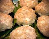 Hình bước làm 3 của món Chả Cốm Tôm Thịt