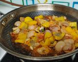 A picture of step 4 of Chilli Paneer.