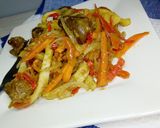 A picture of step 12 of Stir fry egg noodles.