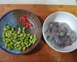 毛豆炒蝦仁的食譜步驟1照片