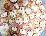 Foto del paso 2 de la receta Pizza mimosa con champiñones