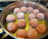 Foto del paso 5 de la receta: Albóndigas con gambones (sin gluten)