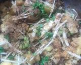 A picture of step 5 of Gobhi gosht.