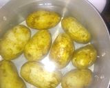 Foto del paso 2 de la receta: Milanesa con papas estrelladas