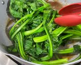 A picture of step 5 of Sautéed Yu Choy (aka Choy Sum).