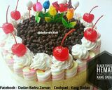 Foto langkah ke 6 dari resep Black Forest Hemat (#BeraniBaking).