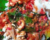 Foto langkah ke 5 dari resep Pepes Jamur tahu pedes gurih.