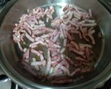 Foto del paso 1 de la receta: Patatas con champiñones y bacon. Fácil, rápido y sencillo